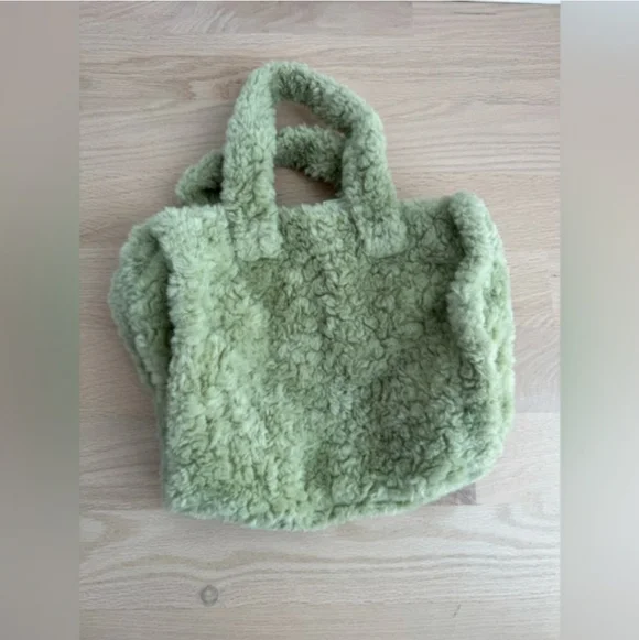 Urban Outfitters Green Fuzzy Tote Bag - Picture 7 of 12
